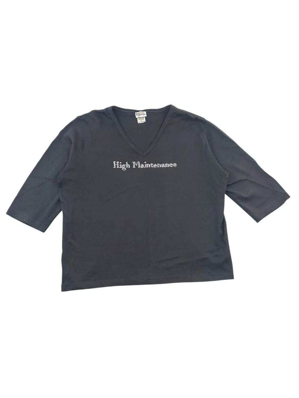 Vintage Y2K Famous Epic "High Maintenance" Top